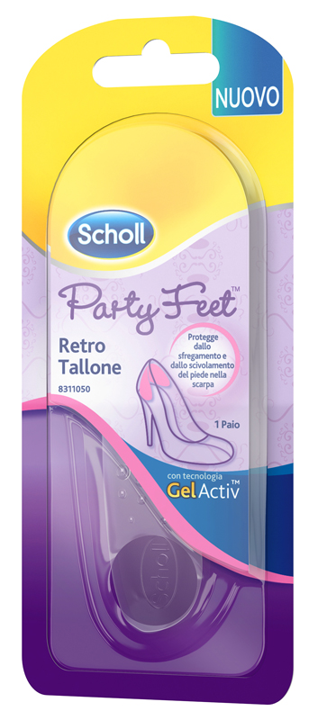 PLANTARE ORTOPEDICO PER RETRO TALLONE PARTY FEET SCHOLL GEL ACTIV 1 PAIO - farmacia187.it