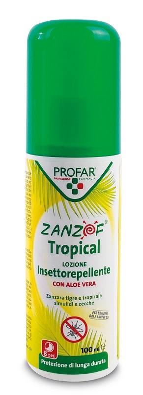 ZANZOF TROPICAL FORTE SPRAY DEET 19,5% 100 ML PROFAR - farmacia187.it