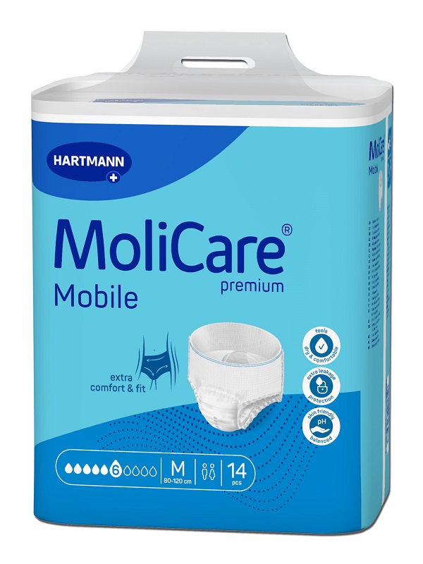PANNOLINO PULL UP GIORNO MOLICARE MOBILE 6 GOCCE M 14 PEZZI CON IVA AL 22% - farmacia187.it