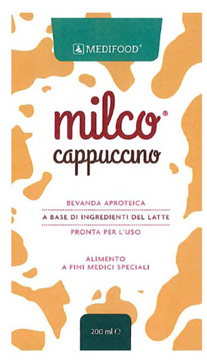 MEDIFOOD MILCO BEVANDA APROTEICA CAPPUCCINO 6 X 200 ML - farmacia187.it