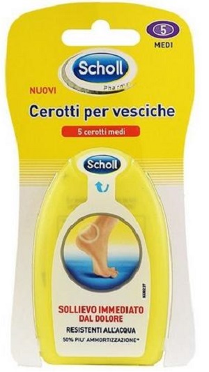 SCHOLL CEROTTI PER VESCICHE MEDIO 5 PEZZI - farmacia187.it