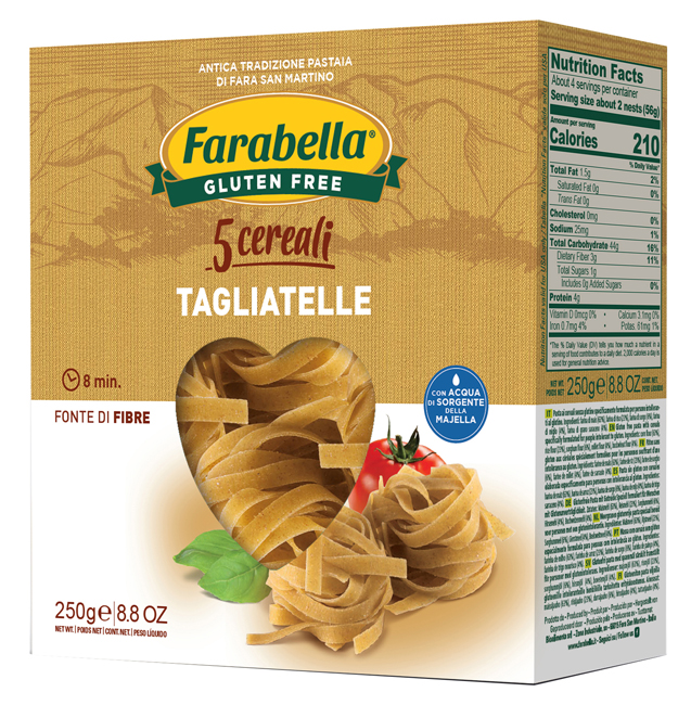 FARABELLA TAGLIATELLE AI 5 CEREALI 250 G - farmacia187.it