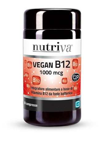 NUTRIVA VEGAN B12 60 COMPRESSE 1000MCG - farmacia187.it