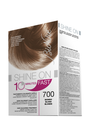 BIONIKE SHINE ON FAST TRATTAMENTO COLORANTE CAPELLI BIONDO 700 FLACONE 60 ML + TUBO 60 ML - farmacia187.it