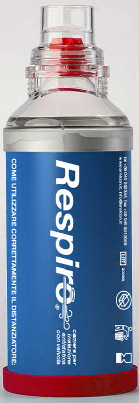 DISTANZIATORE RESPIRO CAMERA PER INALAZIONE ANTISTATICA CON VALVOLA RESPIRO - farmacia187.it