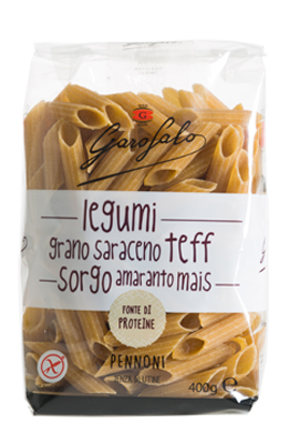 GAROFALO PENNONI PASTA SENZA GLUTINE LEGUMI E CEREALI 400 G - farmacia187.it