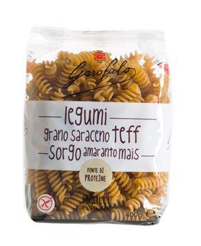 GAROFALO FUSILLI PASTA SENZA GLUTINE LEGUMI E CEREALI 400 G - farmacia187.it