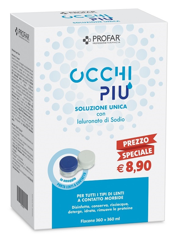 PROFAR OCCHIPIU' SOLUZIONE UNICA 2 FLACONI DA 360 ML CE - farmacia187.it