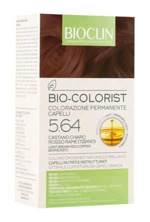 BIOCLIN BIO COLORIST 5,64 CASTANO CHIARO ROSSO RAME TIZIANO - farmacia187.it
