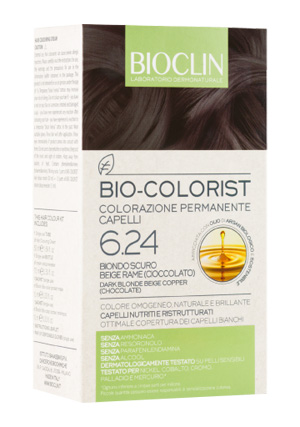 BIOCLIN BIO COLORIST 6,24 BIONDO SCURO BEIGE RAME - farmacia187.it