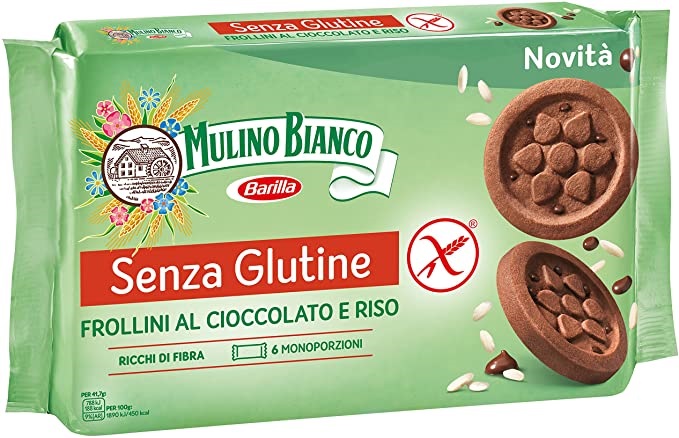 MULINO BIANCO SENZA GLUTINE FROLLINI AL CIOCCOLATO E RISO 6 MONOPORZIONI DA 41,66 G - farmacia187.it