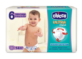 CHICCO PANNOLINO ULTRA XL 14 PEZZI - farmacia187.it