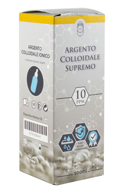 ARGENTO COLLOIDALE SUPREMO 10PPM CERTIFICATO CON CONTAGOCCE 100 ML - farmacia187.it