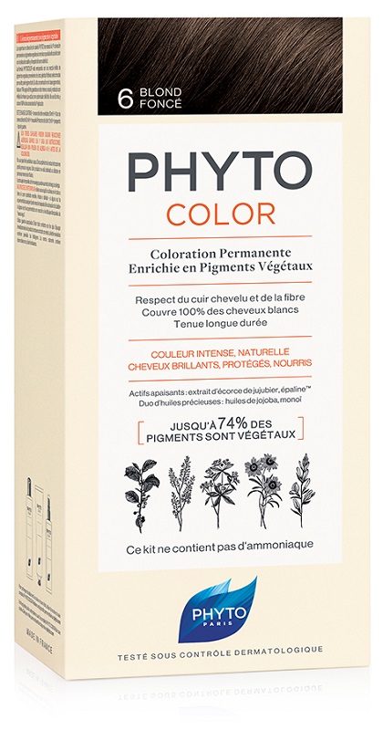 PHYTOCOLOR 6 BIONDO SCURO 1 LATTE+ 1 CREMA + 1 MASCHERA + 1 PAIO DI GUANTI - farmacia187.it