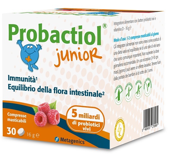 PROBACTIOL JUNIOR 30 COMPRESSE MASTICABILI NEW - farmacia187.it