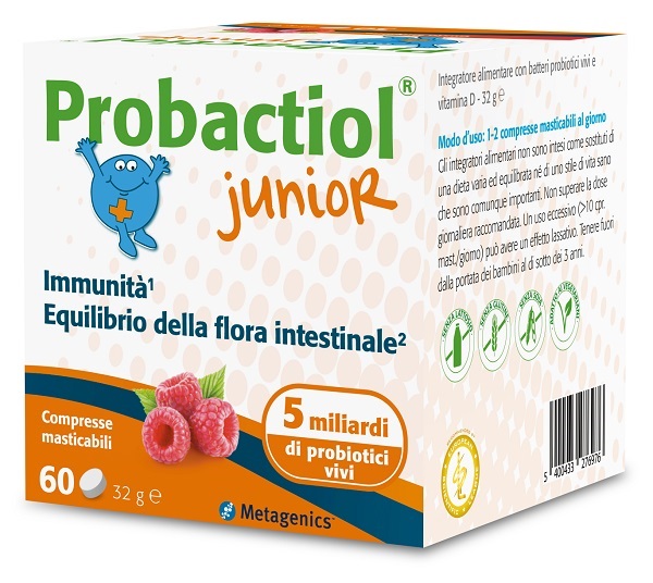 PROBACTIOL JUNIOR 60 COMPRESSE MASTICABILI NEW - farmacia187.it