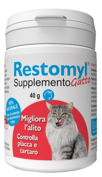 RESTOMYL SUPPLEMENTO GATTO FLACONCINO 40 G - farmacia187.it