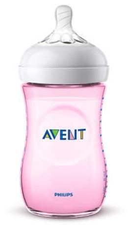 AVENT BIBERON NATURAL PP 260ML ROSA SINGLE PACK - farmacia187.it