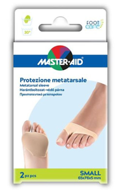 PROTEZIONE IN GEL E TESSUTO  MASTER-AID FOOTCARE PER METATARSO SMALL 2 PEZZI G2 - farmacia187.it