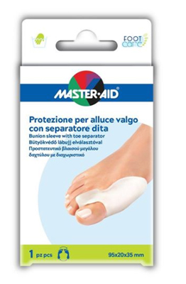 PROTEZIONE MASTER-AID FOOTCARE PER ALLUCE VALGO CON SEPARATORE DITA INTEGRATO 1 PEZZO D9 - farmacia187.it