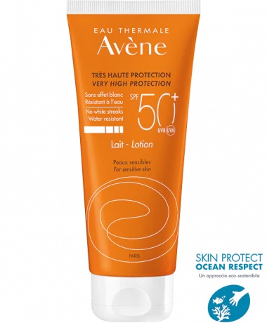 EAU THERMALE AVENE SOLARE LATTE SPF50+ 100 ML NUOVA FORMULA - farmacia187.it