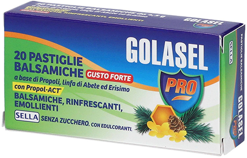 GOLASEL PRO 20 PASTIGLIE BALSAMICHE FORTI - farmacia187.it