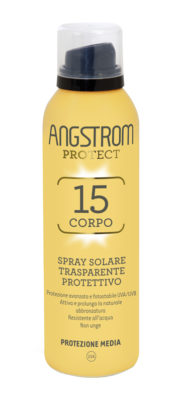 ANGSTROM PROTECT 15 CORPO SPRAY SOLARE TRASPARENTE 150 ML - farmacia187.it