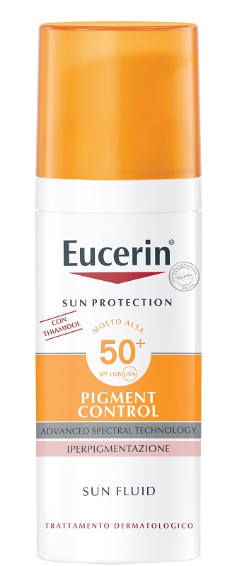 EUCERIN SUN PROTECTION SPF 50+ PIGMENT CONTROL SUN FLUID 50 ML - farmacia187.it
