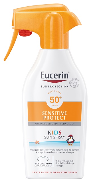 EUCERIN SUN PROTECTION SPF 50+ SENSITIVE PROTECT KIDS SUN SPRAY 300 ML - farmacia187.it
