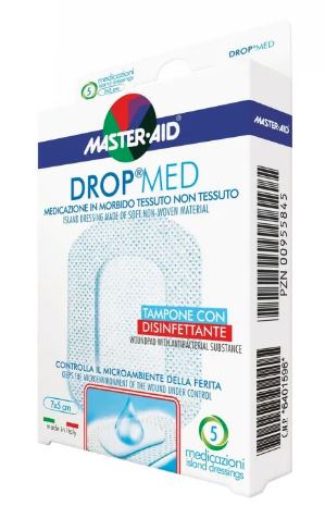 MEDICAZIONE MASTER-AID DROP MED 10 X 10 CM 5 PEZZI - farmacia187.it