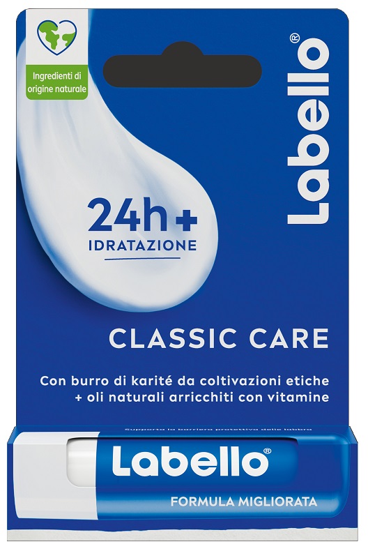 LABELLO CLASSIC CARE STICK 24H IDRATAZIONE FONDENTE SULLE LABBRA 5,5 ML - farmacia187.it
