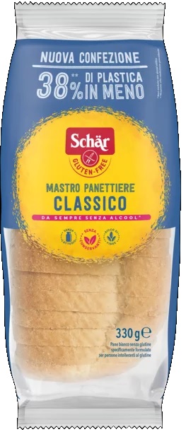 SCHAR CLASSICO DEL MASTRO PANETTIERE PANE BIANCO SENZA LATTOSIO 330 G - farmacia187.it