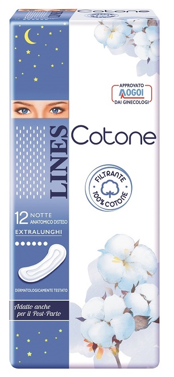 LINES COTONE NON ULTRA NOTTE DISTESI 12 PEZZI - farmacia187.it