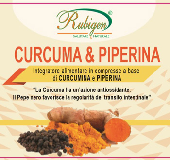 CURCUMA & PIPERINA RUBIGEN 120 COMPRESSE DA 500 MG - farmacia187.it