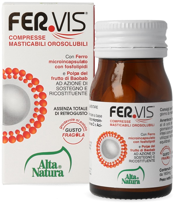 FERVIS 20 COMPRESSE MASTICABILI OROSOLUBILI - farmacia187.it