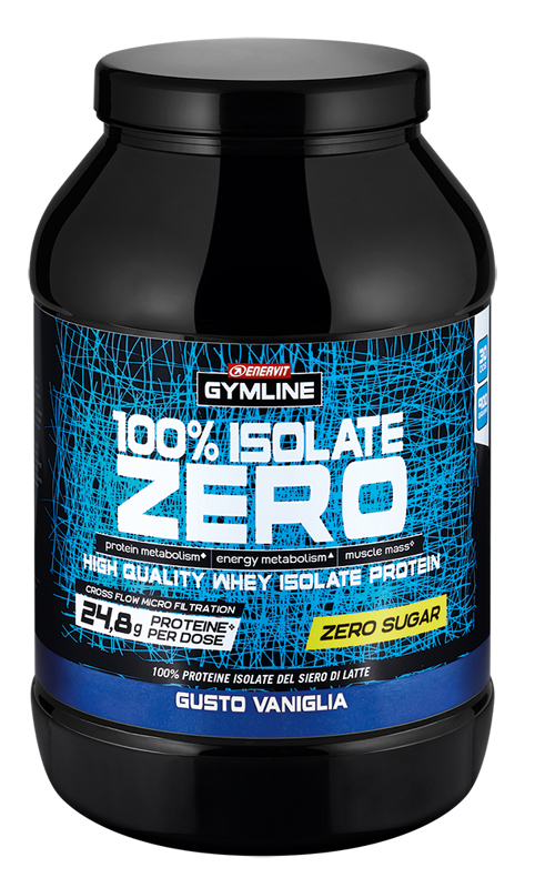 GYMLINE 100% WHEY ISO ZERO VANIGLIA 900 G - farmacia187.it