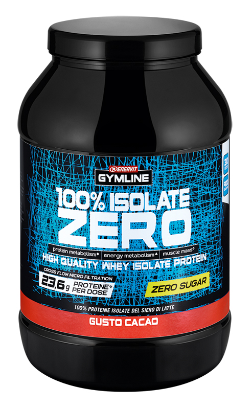 GYMLINE 100% WHEY ISO ZERO CACAO 900 G - farmacia187.it