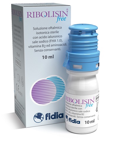 COLLIRIO SOLUZIONE OFTALMICA RIBOLISIN FREE 10 ML - farmacia187.it