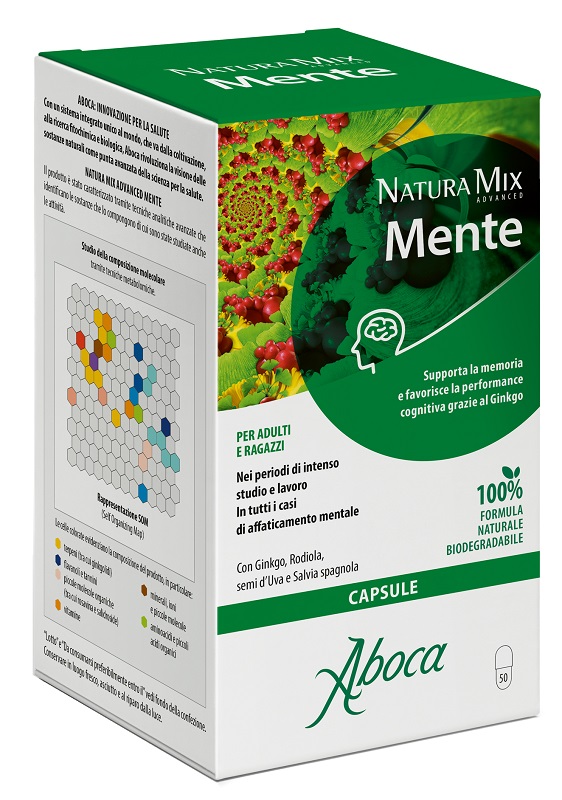 NATURA MIX ADVANCED MENTE 50 CAPSULE - farmacia187.it
