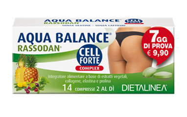 AQUA BALANCE RASSODAN CELL FORTE 7 DAYS 14 COMPRESSE DIETALINEA - farmacia187.it