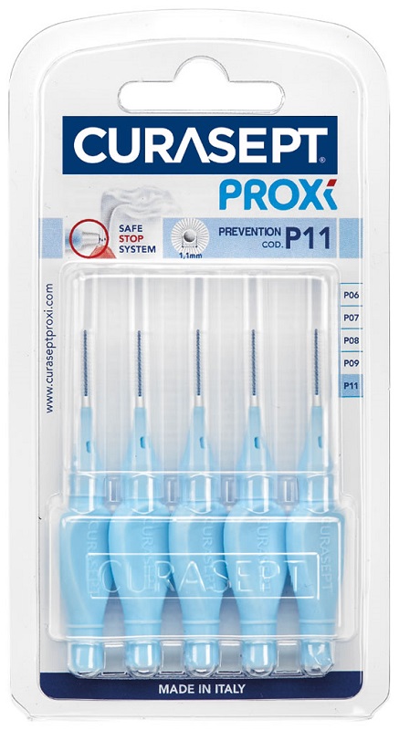 CURASEPT PROXI P11 AZZURRO/LIGHT BLUE 5 PEZZI - farmacia187.it