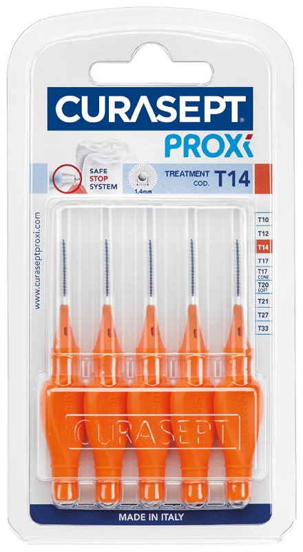 CURASEPT PROXI T14 ARANCIO/ORANGE 5 PEZZI - farmacia187.it