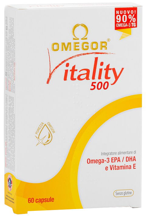 OMEGOR VITALITY 500 60 CAPSULE - farmacia187.it