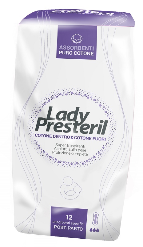 LADY PRESTERIL POSTPARTO 12 PEZZI - farmacia187.it