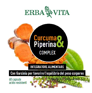 CURCUMA&PIPERINA COMPLEX 60 CAPSULE - farmacia187.it