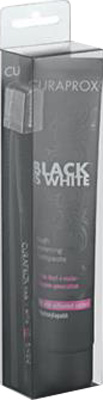 CURAPROX BLACK IS WHITE DENTIFRICI SBIANCANTI 1 DENTIFRICIO DA 90ML + 1 SPAZZOLINO - farmacia187.it