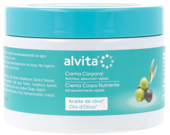 ALVITA CREMA CORPO NUTRIENTE OLIO D'OLIVA 300 ML - farmacia187.it