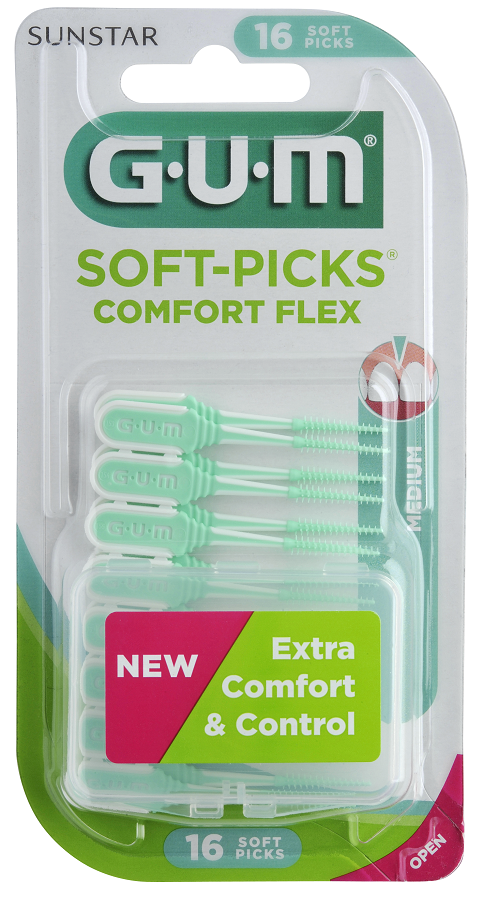 GUM SOFT PICK COMFORT FLEX SCOVOLINO INTERDENTALE 40 PEZZI - farmacia187.it