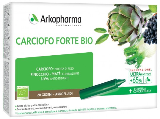 ARKOFLUIDI ULTRA SUONI CARCIOFO FORTE BIO 20 FIALE - farmacia187.it