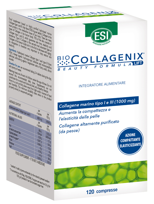 ESI BIOCOLLAGENIX 120 COMPRESSE - farmacia187.it